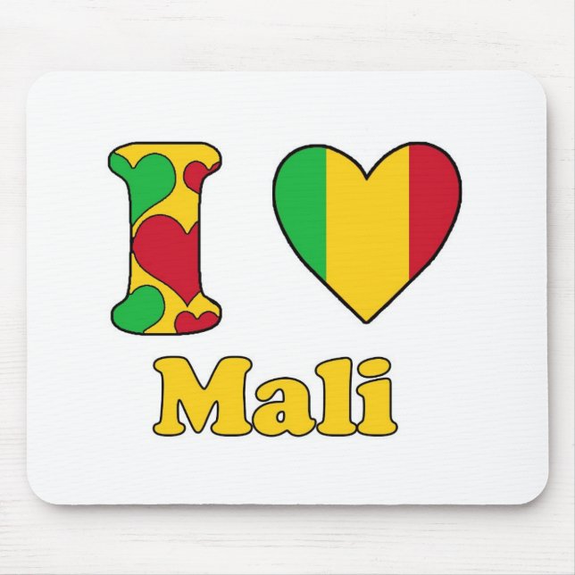 I love Mali Mouse Pad (Front)