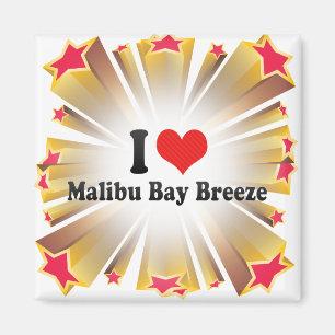 I Love Malibu Bay Breeze Magnet