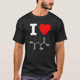 I Love Malic Acid Exfoliate Skincare Chemistry Ner T-Shirt