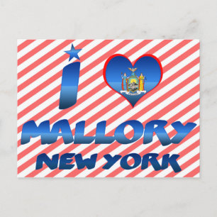 I love Mallory, New York Postcard