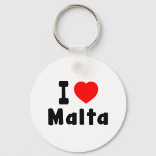 I Love Malta Key Ring