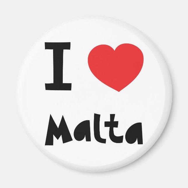 I love Malta Magnet (Front)