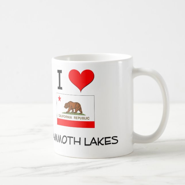 I Love MAMMOTH LAKES California Coffee Mug (Right)