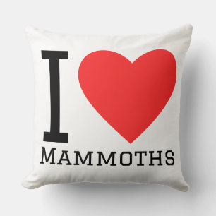 I love mammoths cushion