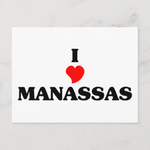 I love Manassas Postcard