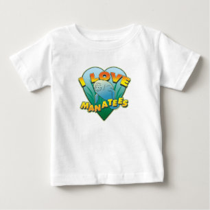 I Love Manatees Baby T-Shirt