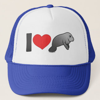 I Love Manatees Trucker Hat
