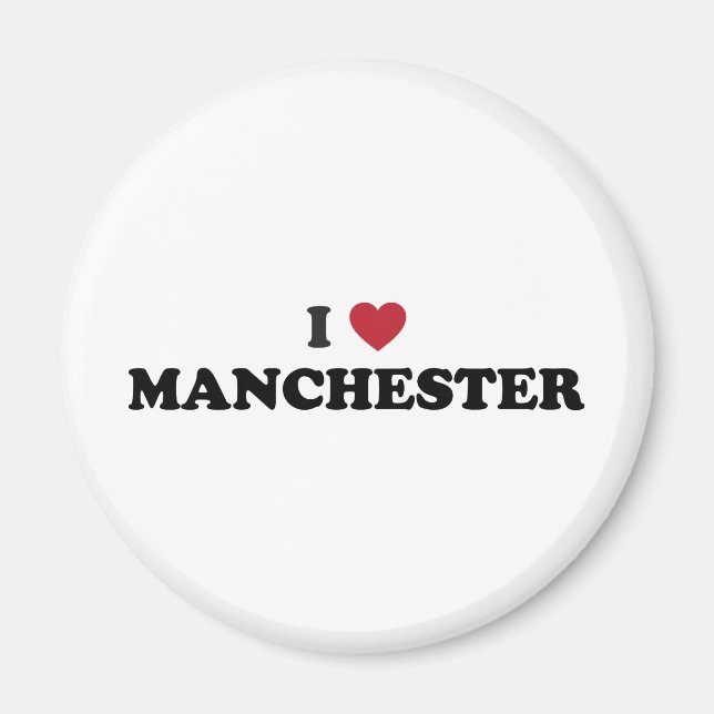 I Love Manchester New Hampshire Magnet (Front)