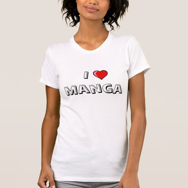 I Love Manga T-Shirt (Front)