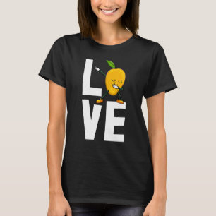 I Love Mango Sweet Dabbing Funny Mango Fruit Love_ T-Shirt