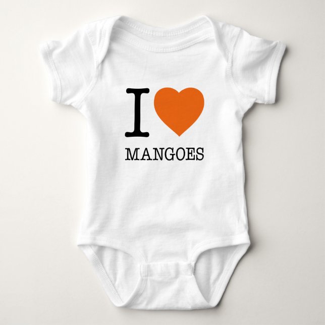 I LOVE MANGOES BABY BODYSUIT (Front)