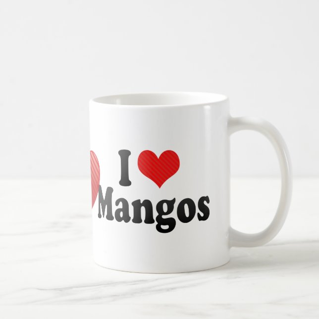 I Love Mangos Coffee Mug (Right)