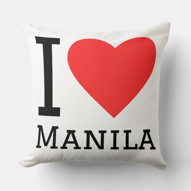 I love Manila  Cushion (Front)
