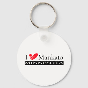 I Love Mankato Minnesota Key Ring