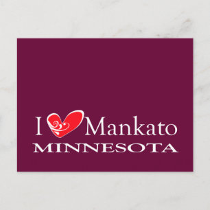 I Love Mankato Minnesota Postcard