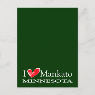 I Love Mankato Minnesota Postcard