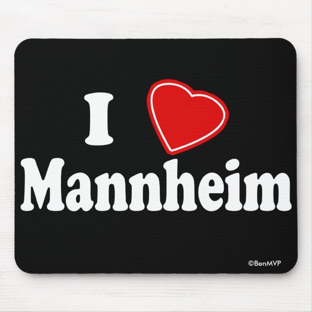 I Love Mannheim Mouse Pad (Front)