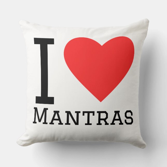 I love mantras cushion (Front)