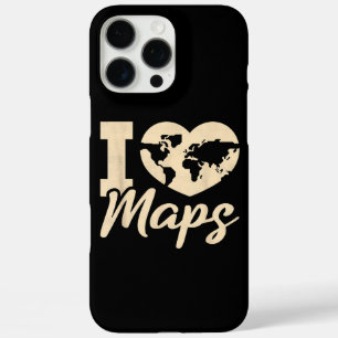 I Love Maps, Geography iPhone 16 Pro Max Case