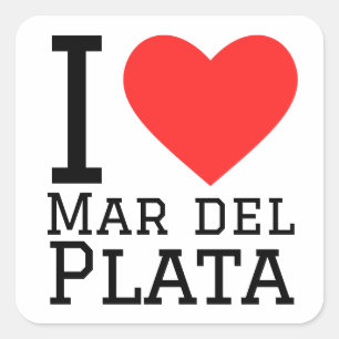I love mar del plata square sticker