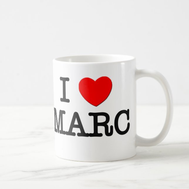 I Love Marc Coffee Mug (Right)