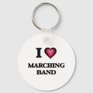 I Love Marching Band Key Ring