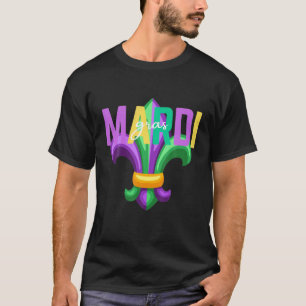 I Love Mardi Gras Carnival Fleur Cute De Lis Parad T-Shirt
