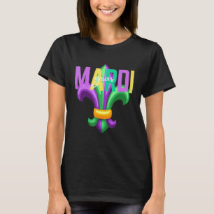 I Love Mardi Gras Carnival Fleur Cute De Lis Parad T-Shirt