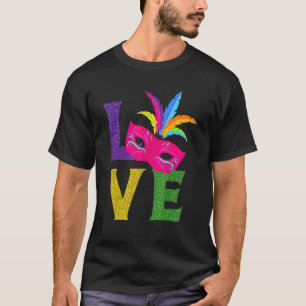 I Love Mardi Gras New Orlean Festival Mardi Gras T-Shirt