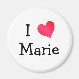 I Love Marie Magnet