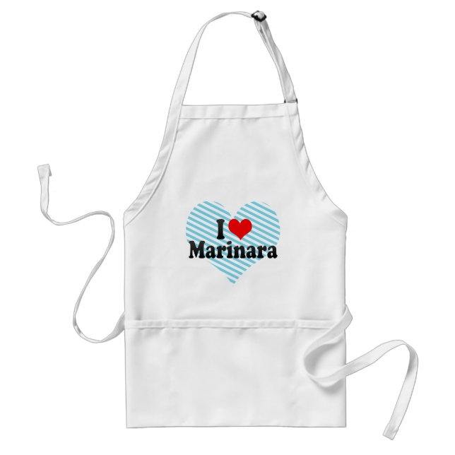 I Love Marinara Standard Apron (Front)