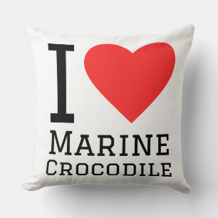 I love marine crocodile cushion