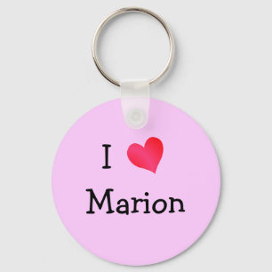 I Love Marion Key Ring