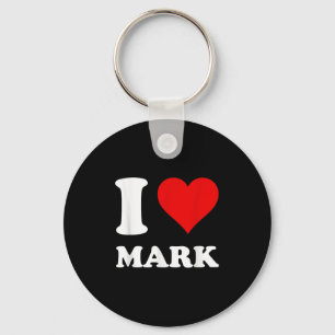 I Love Mark Key Ring