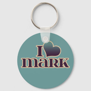 I Love Mark Key Ring
