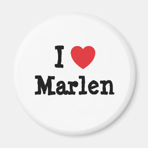 I love Marlen heart T-Shirt Magnet