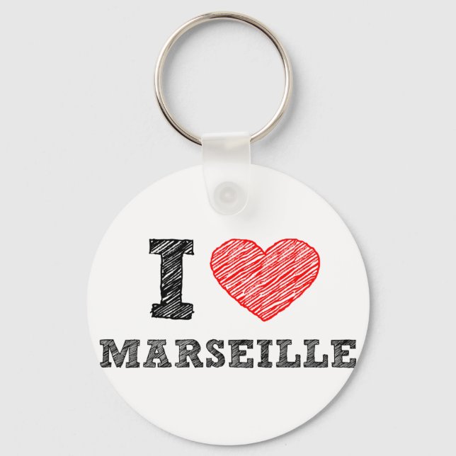 I-love-Marseille Key Ring (Front)