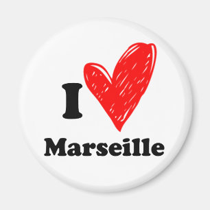 I love Marseille Magnet