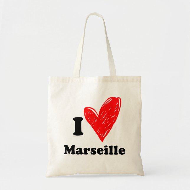 I love Marseille Tote Bag (Front)