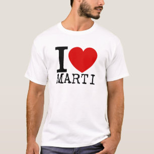 I Love Marti (Black) T-Shirt