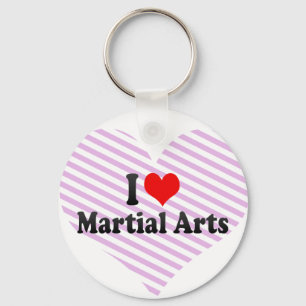 I love Martial Arts Key Ring