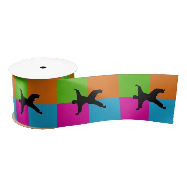 I love martial arts ribbon satin ribbon (Spool)