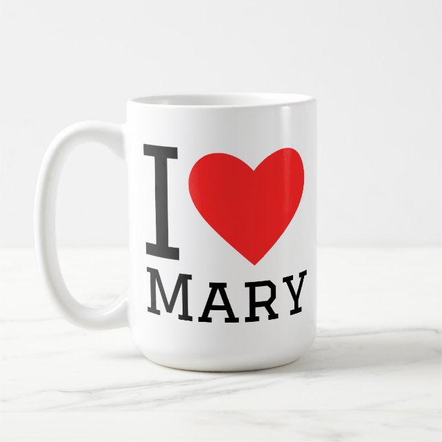 I love mary coffee mug (Left)