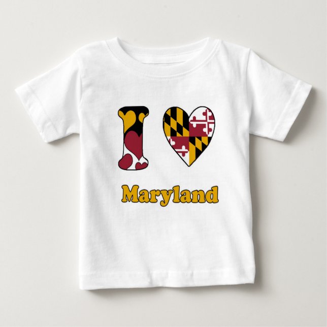 I love Maryland Baby T-Shirt (Front)