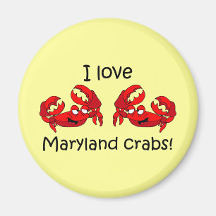 I love maryland crabs! magnet