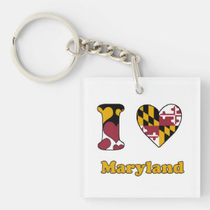 I love Maryland Key Ring