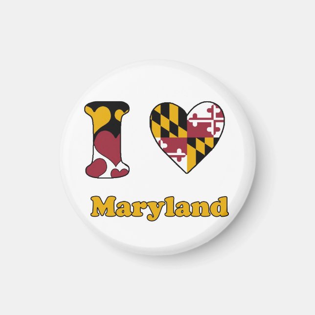 I love Maryland Magnet (Front)