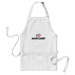 I Love Maryland Standard Apron