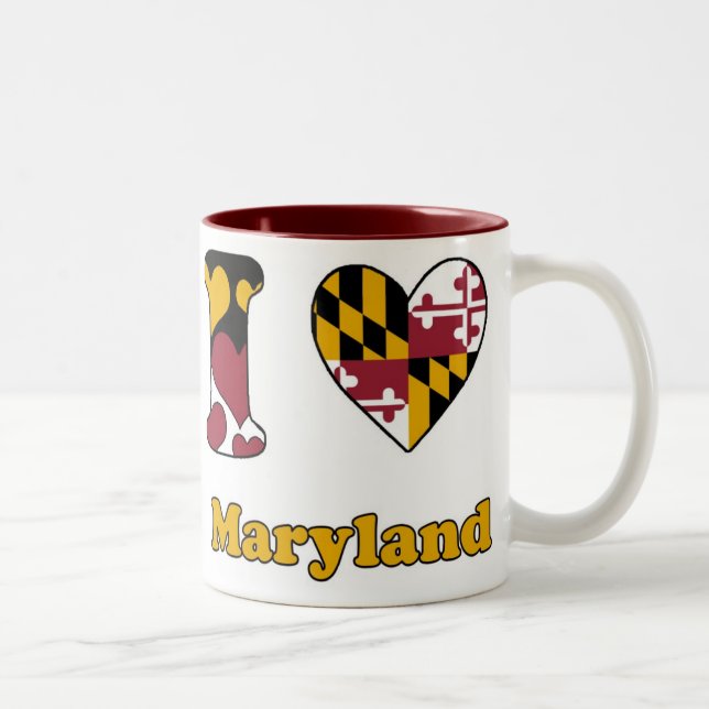 I love Maryland Two-Tone Coffee Mug (Right)