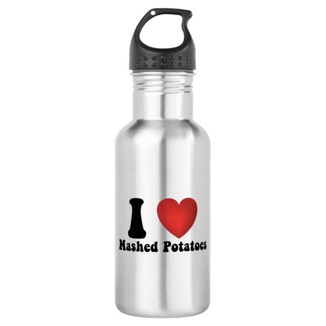 I Love Mashed Potatoes Thanksgiving Dinner Gift 532 Ml Water Bottle (Front)